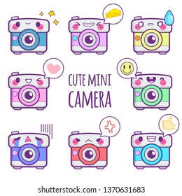 cute camera sticker emoticon