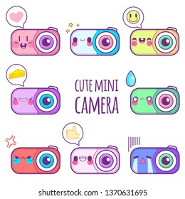 cute camera sticker emoticon