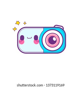 cute camera sticker emoticon