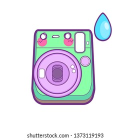 cute camera sticker emoticon