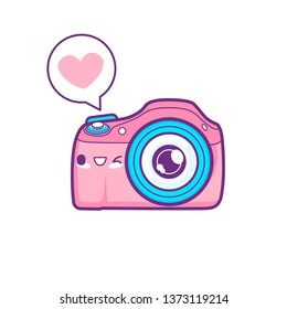 cute camera sticker emoticon