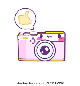 cute camera sticker emoticon