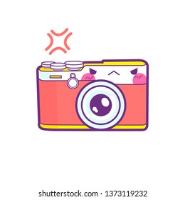 cute camera sticker emoticon