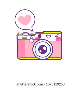 cute camera sticker emoticon
