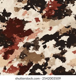 Cute camouflage seamless pattern with color brush strokes. watercolor background. Watercolor print in rustic vintage style, textile or wallpapers.