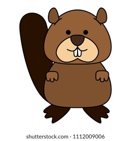 cute canadian marmot icon