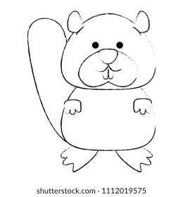 cute canadian marmot icon