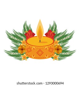 Cute candle isolated