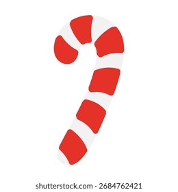 Cute candy cane illustration material