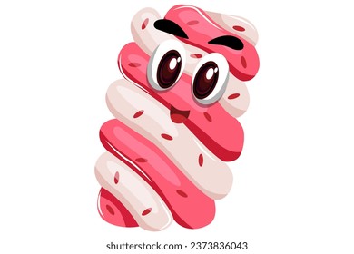 Cute Candy Character Design Illustration