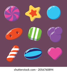 cute candy illustration vector colorful