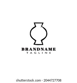 cute candy logo cartoon design icon modern vector illustration