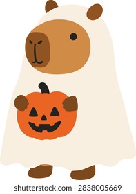 Cute Capybara in Ghost