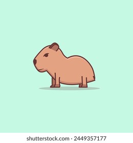 cute capybara illustrations, cute capybara stickers, cute capybara mascots, cute animal characters