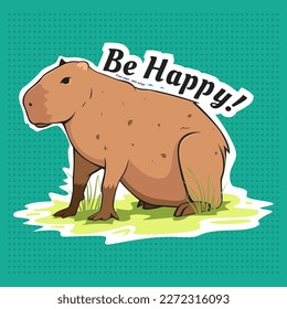 Cute Capybara Masbro Enjoy Summer Good Vibes
