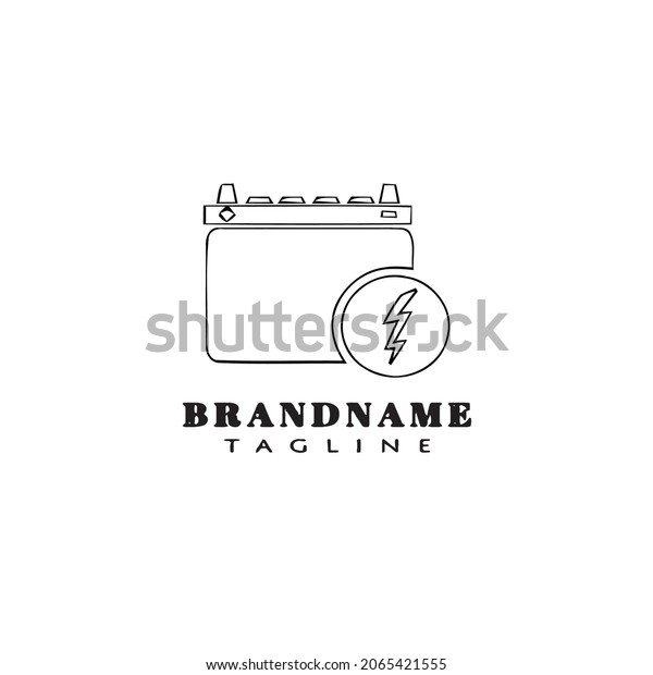cute car battery logo icon modern template\
vector illustration