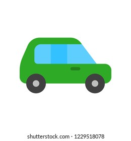cute car flat design icon set