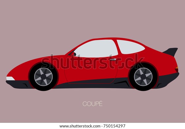 cute car icon, vector flat design car, side\
view of car, automobile, motor\
vehicle