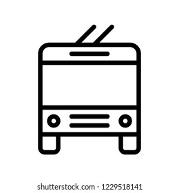 cute car outline icon editable stroke design.