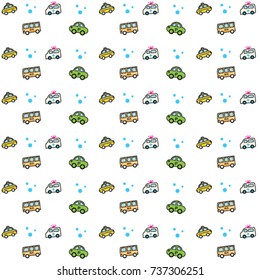 cute car toys pattern