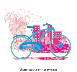 Cute card with bike.