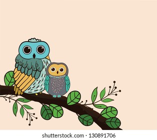 Cute card for design. Vector image