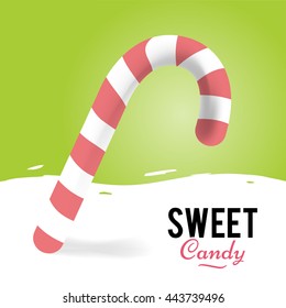 Cute card with dessert icon. Sweet illustration with lettering. Gradient background. Vector. Good for bakery, cafe, restaurant, poster, placard, card and labels.