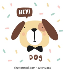 Cute card with dog