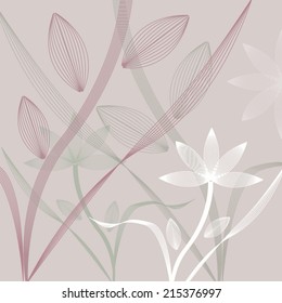cute card with flowers