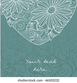 Cute card with free place for your text