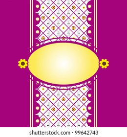 cute card with fun hare.vector illustration