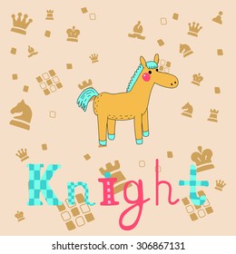 Cute card on the chess theme