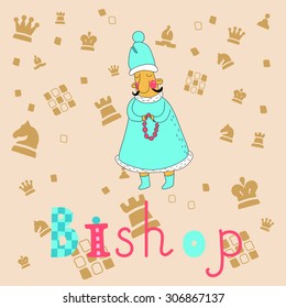 Cute card on the chess theme