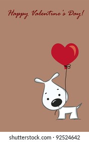 The cute card for Valentine's Day, the background