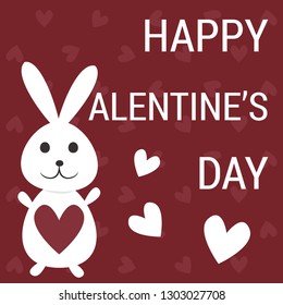 Cute card for Valentine's day, the celebration of love.