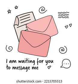 cute card, I am waiting for you to message me