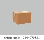 A cute cardboard box with smiling eyes, flappy lid arms, and tape like a belt. Always ready to carry, store, or surprise! It loves helping in moves, deliveries, or hiding fun treasures inside.