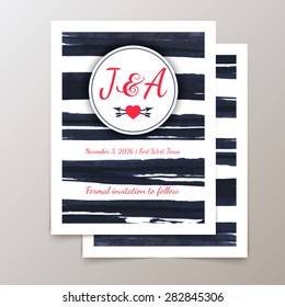  Cute  cards and invitations. Tribal patterns. Trendy abstract backgrounds. Hand Drawn design. Wedding day, anniversary, birthday,  party invitations, invite or save the date. 