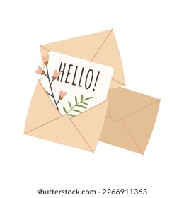 Cute cards and posters for the spring holiday. Vector illustration. Bouquet of flowers for spring holiday design.