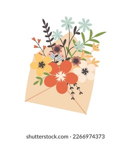 Tarjetas y afiches para las vacaciones de primavera. Ilustración vectorial. Bouquet de flores para las vacaciones de primavera.