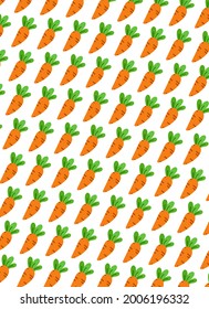 Cute carrot background.Eps 10 vector.