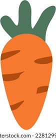 Cute Carrot icon. Vector illustration