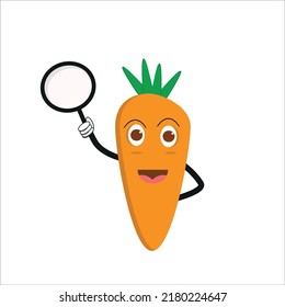cute carrot illustration for children's book