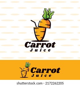 cute carrot juice art illustration