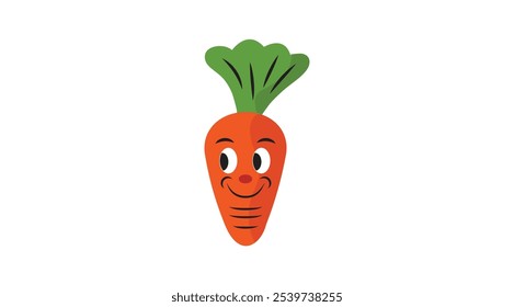 Cute Carrot Mascot logo Design Vector