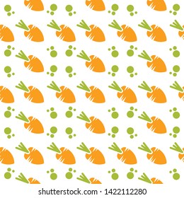 Cute carrot Pattern, carrot seamless pattern for your business, semaless vector design