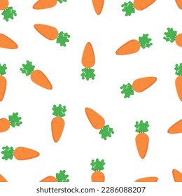 cute carrot seamless pattern vector repeat decoration ornament for clothing fabric