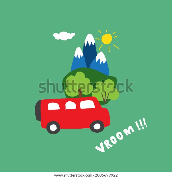 Cute Cars Cartoon Doodles. Transportation
t-shirt print design. Vector
Illustration.