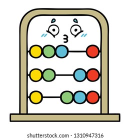 cute cartoon of a abacus