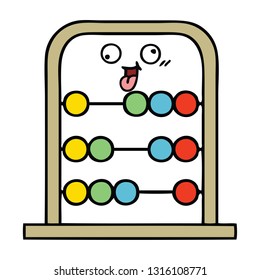 cute cartoon of a abacus